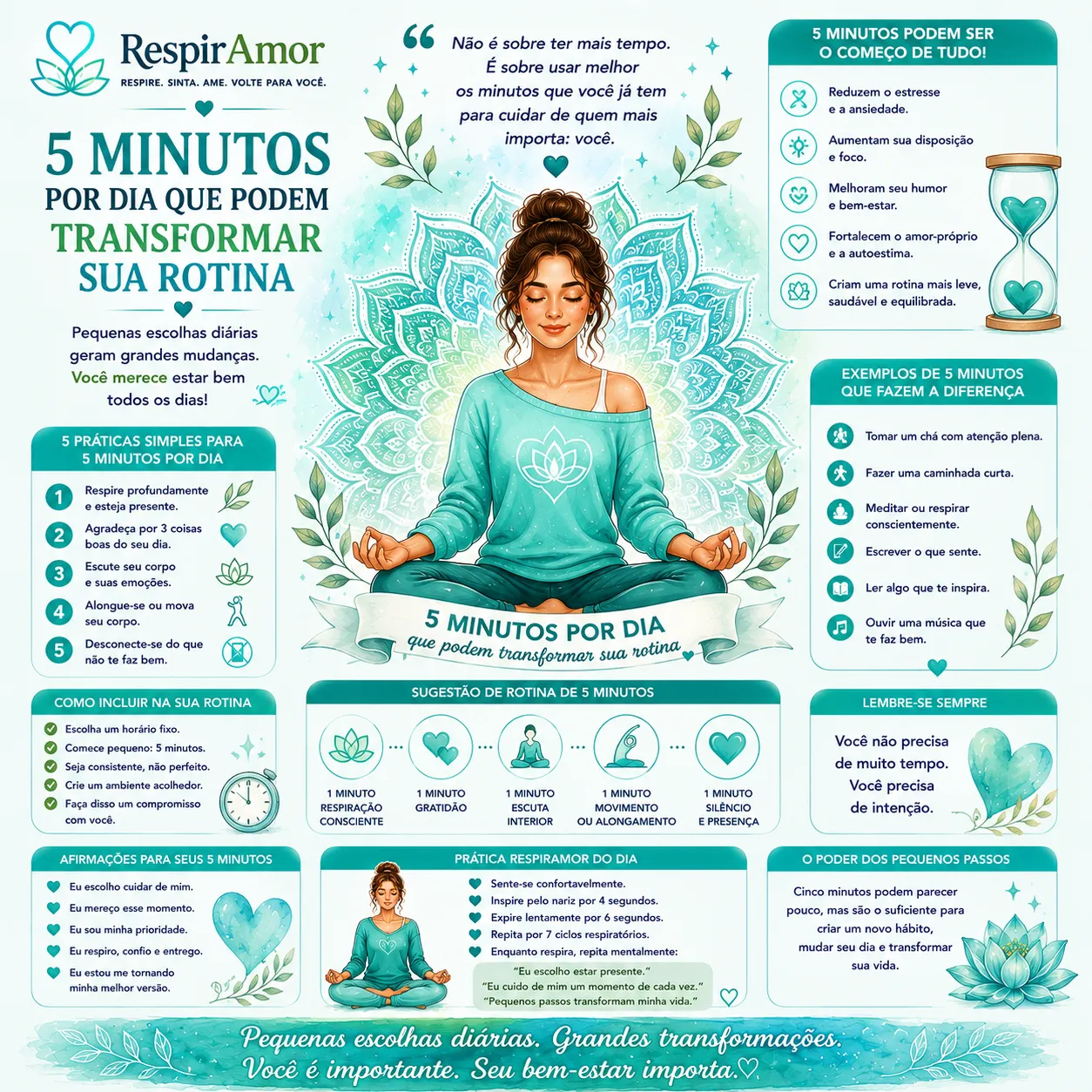 5 Minutos por Dia que podem transformar sua rotina