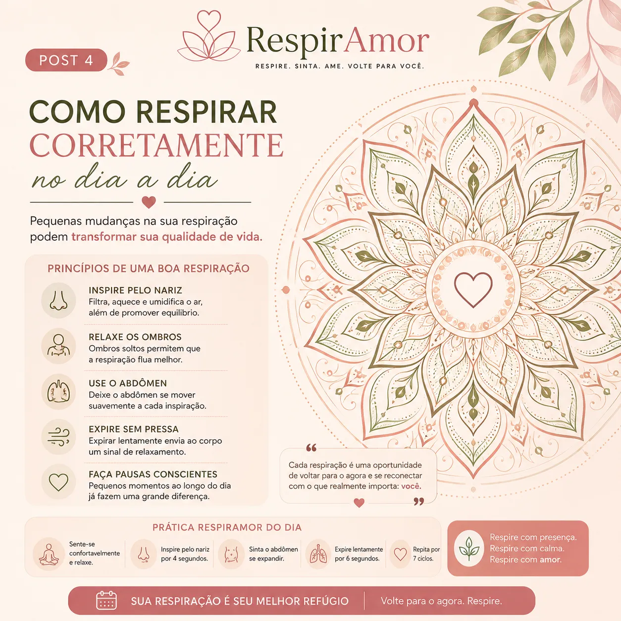 Como Respirar corretamente no Dia a Dia