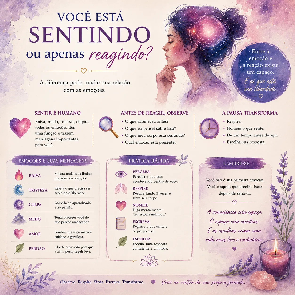 Você está sentindo ou apenas reagindo? A diferença pode mudar sua relação com as Emoções 2 Você está sentindo ou apenas reagindo? A diferença pode mudar sua relação com as Emoções