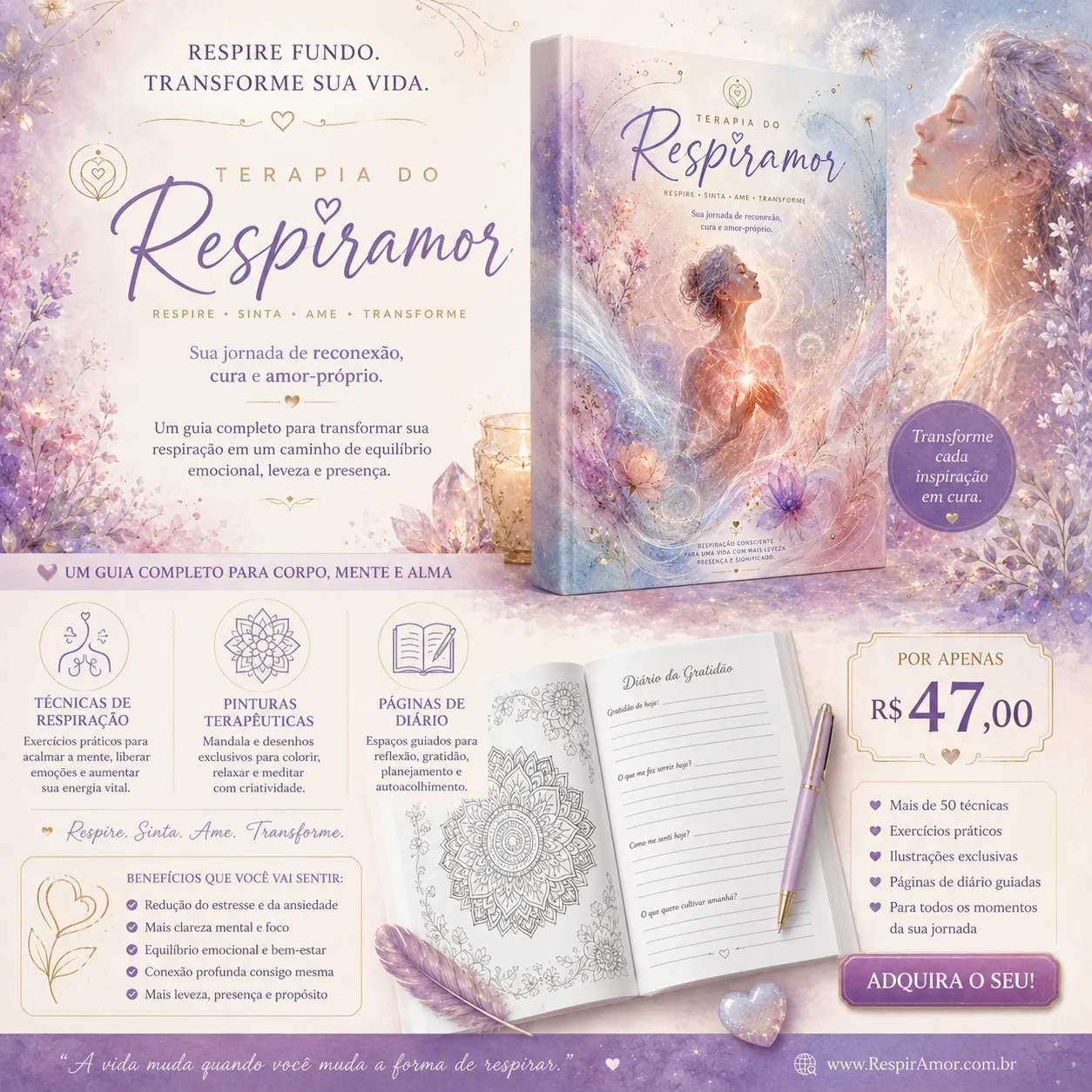 Terapia do Respiramor: Respire, Sinta, Ame, Transforme 1 Terapia do Respiramor: Respire, Sinta, Ame, Transforme