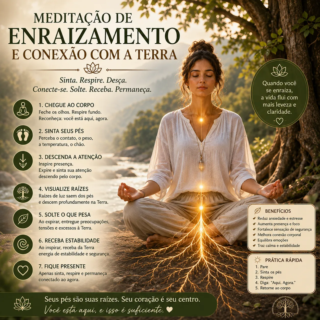 Meditação de Enraizamento e Conexão com a Terra