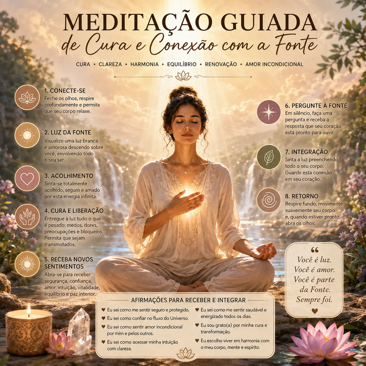 Meditação Guiada de Cura e Conexão com a Fonte