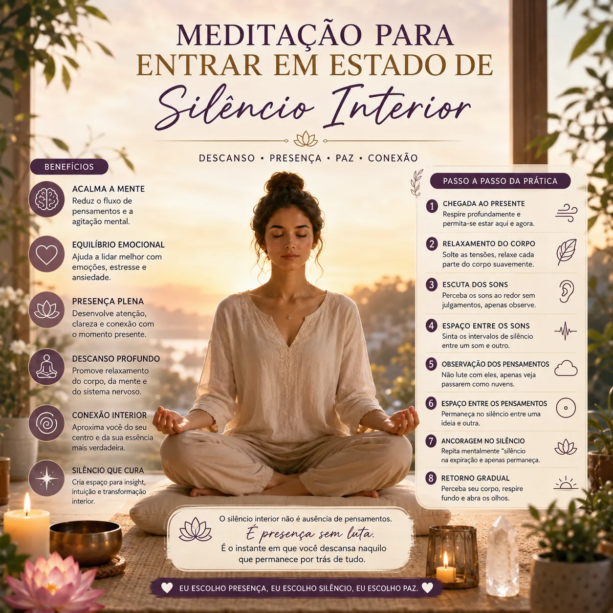 Meditação para entrar em Estado de Silêncio Interior
